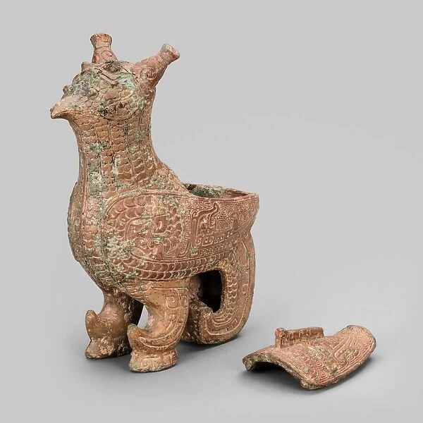 Bird-Shaped Container (zun), Late Shang dynasty (13th century-1046 B. C. )