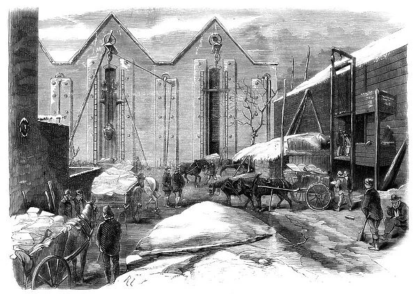 Carting the Ice, 1861