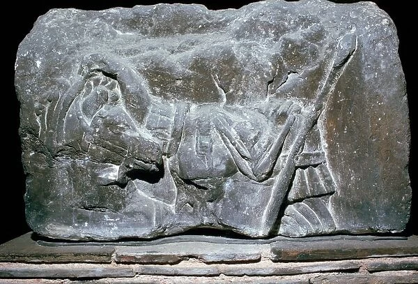 Depiction of Pollux with a horse, 1st century