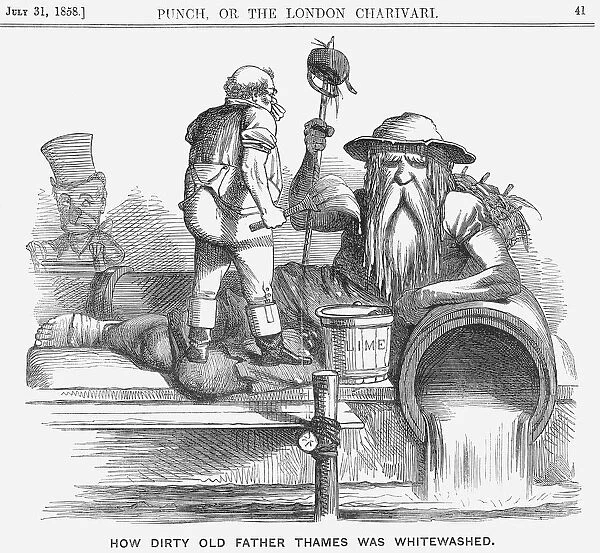 How Dirty Old Father Thames was Whitewashed, 1858