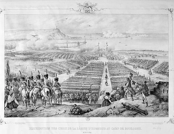 Distribution of the Crosses of the Legion of honor at the Camp of Boulogne, 16 August 1804, 1841