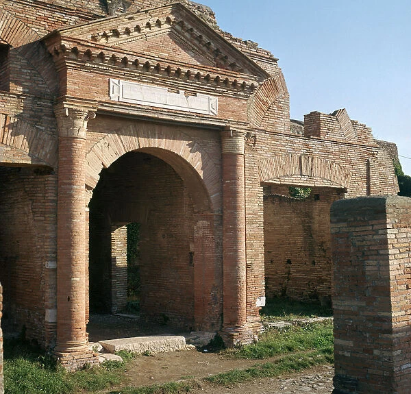 Doorway and warehouse at the Roman port of Ostia, 2nd century