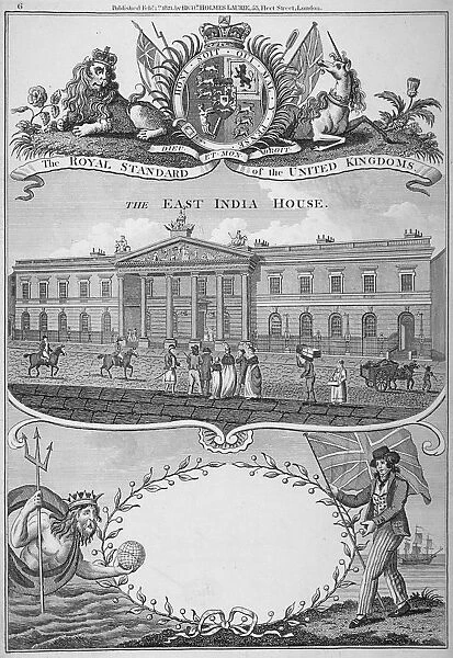 East India House, Leadenhall Street, City of London, 1821