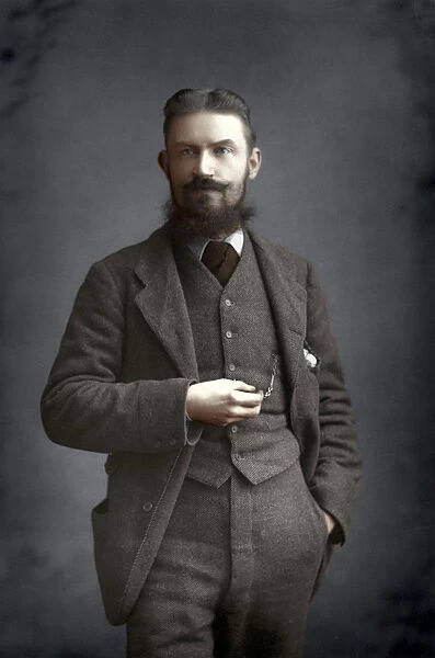 George Bernard Shaw, Irish dramatist, critic and Fabian, 1893. Artist: W&D Downey
