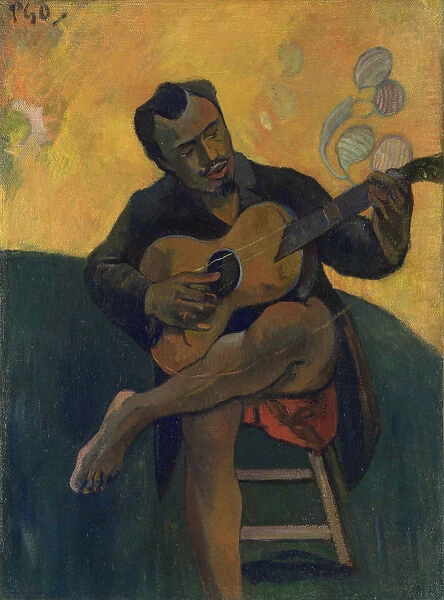 Guitar player, 1894. Artist: Gauguin, Paul Eugene Henri (1848-1903)