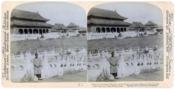Home of the Empress Dowager, Peking, China, 1901. Artist: Underwood & Underwood