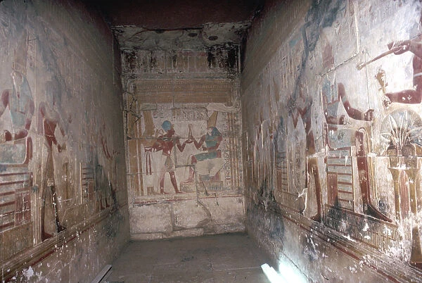 Interior of the Horus Chapel, Temple of Sethos I, Abydos, Egypt, 19th Dynasty, c1280 BC