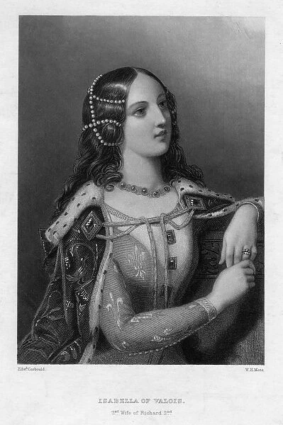 Isabella of Valois, second wife of Richard II, c1860. Artist: WH Mote