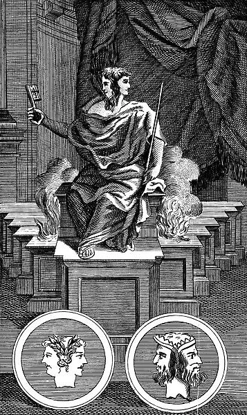 Janus, Roman god and keeper of the gate of heaven, 1798