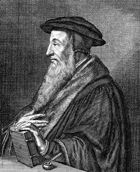 Jean Calvin, 16th century French theologian, (c1636-1689). Artist: Conrad Meyer