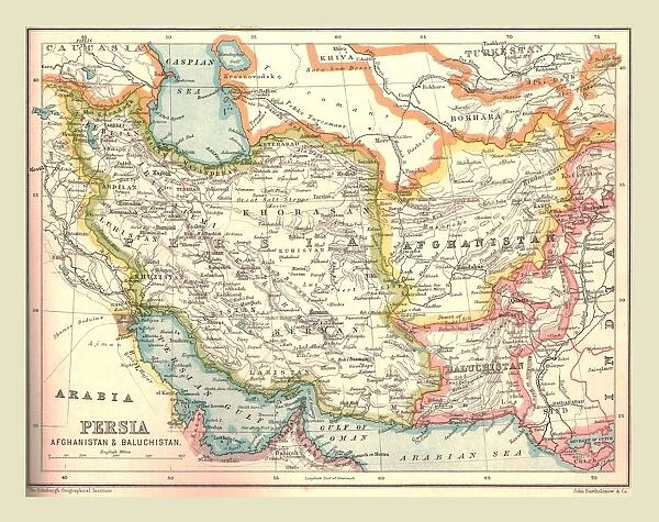 Map of Persia, 1902. Creator: Unknown