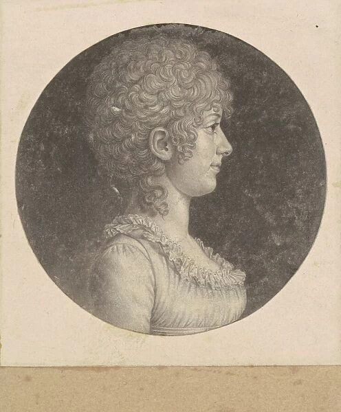 Margaret Polk, c. 1800. Creator: Charles Balthazar Julien Fevret de Saint-Memin