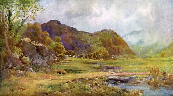 On the Marsh near Lodore, Cumberland, 1924-1926. Artist: Cuthbert Rigby