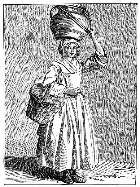 A Milkmaid, 1737-1742. Artist: Bouchardon
