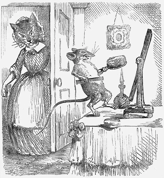 A mouse on a dressingtable, 1859