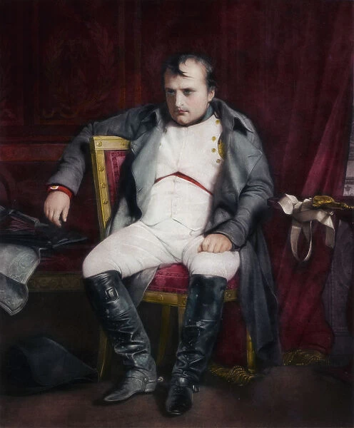 Napoleon at Fontainebleau During the First Abdication - 31 March 1814, (1845). Artist: Paul Delaroche