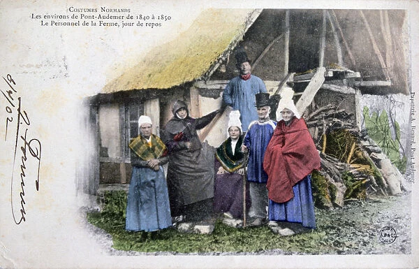 Native Costume of Pont Audemer, Normandy, 1902