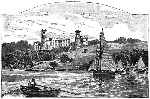 Osborne House from the Solent, East Cowes, Isle of Wight, 1900