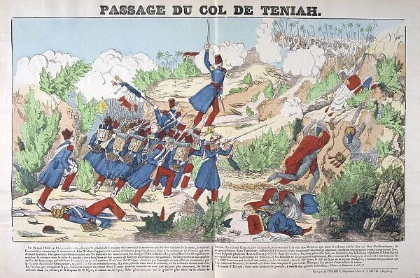 Passage du Col Teniah, conquest of Algeria, 12th May 1840, France 19C