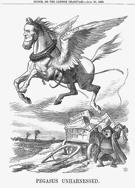 Pegasus Unharnessed, 1865. Artist: John Tenniel
