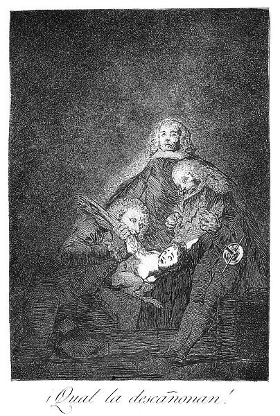 How they pluck her!, 1799. Artist: Francisco Goya