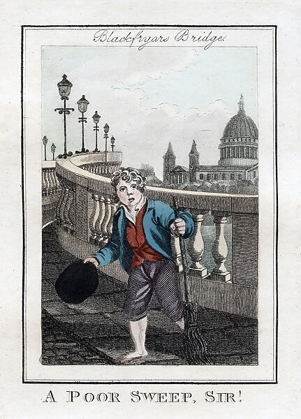 A Poor Sweep, Sir!, Blackfriars Bridge, London, 1805