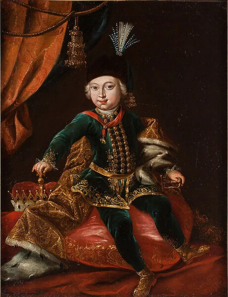 Portrait of Emperor Joseph II (1741-1790) as child. Artist: Meytens, Martin van, the Younger (1695-1770)