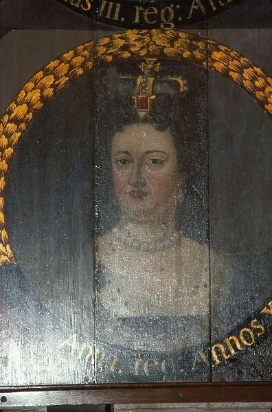Queen Anne (1665-1714) at Chichester Cathedral, Sussex, 20th century. Artist: CM Dixon