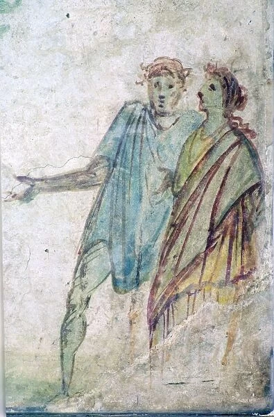 Roman wall-painting of a Bacchanalian dance, 1st century