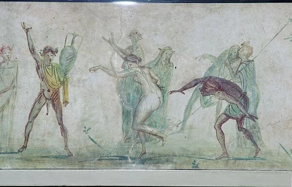 Roman wall-painting of a Bacchanalian dance from the Villa Doria Pamphili in Rome, c50