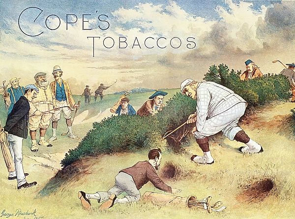 Satirical advertisement for Copes Tobaccos, c1890s. Artist: John Wallace