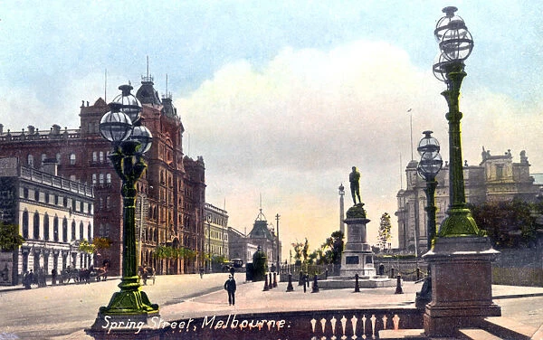 Spring Street, Melbourne, Australia, 1912