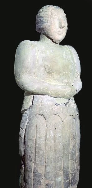 Stone female figure from the Tarxien temples. 31st century BC
