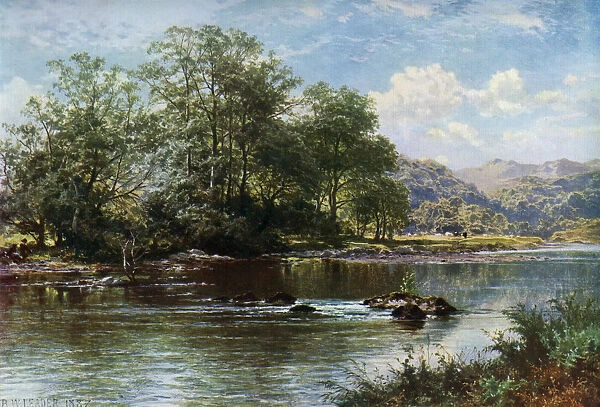 The Stream in Summer Time, 1887, (1912). Artist: Benjamin Williams Leader