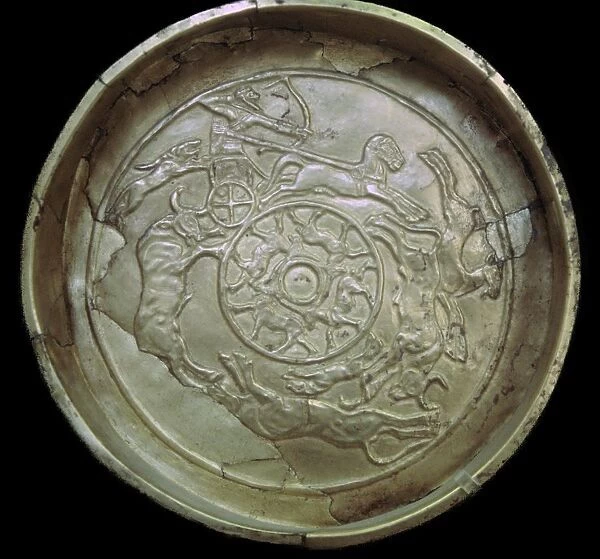 Syrian golden bowl from the temple of Baal