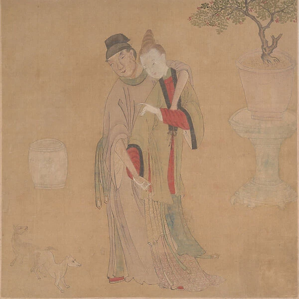 Tartar Officer with Blonde Lady, 19th century. Creator: Unknown