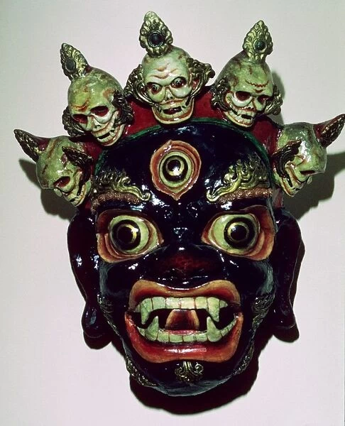 Tibetan mask used in ritual dance, c9th century