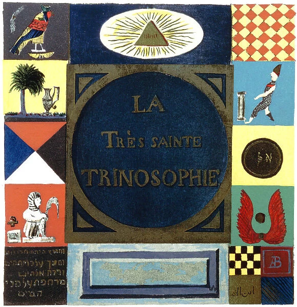 Title page of La Tres Sainte Trinosophie, 18th century
