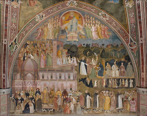 Via Veritatis (The Way of Truth). Fresco of the Cappellone degli Spagnoli, ca 1365. Artist: Andrea di Bonaiuto, (Andrea da Firenze) (1343-1377)