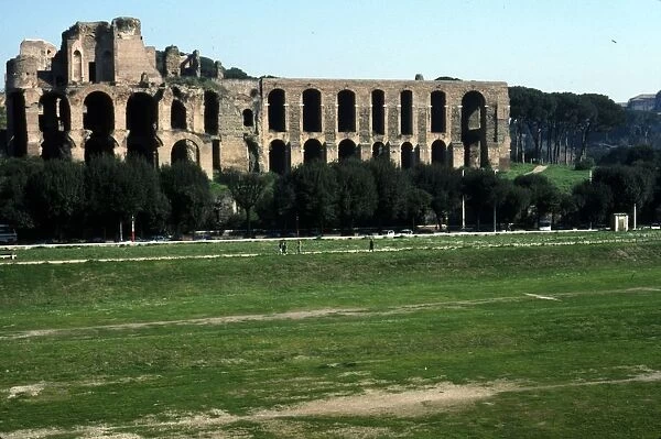 View across Circus Maximus to Palatine Hill, Rome, c20th century. Artist: CM Dixon