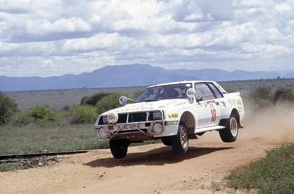 Safari Rally, Kenya. 19-23 April 1984: Sandro Munari  /  Ian Street, retired
