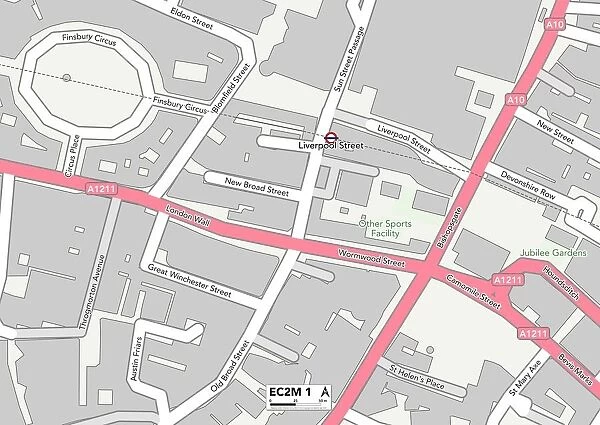 City of London EC2M 1 Map