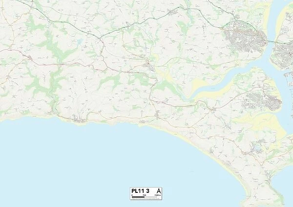 Cornwall PL11 3 Map