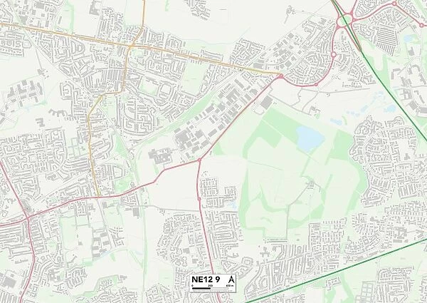 North Tyneside NE12 9 Map