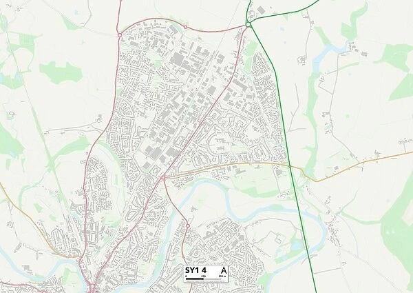 Shropshire SY1 4 Map