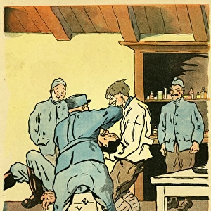 Cartoon, Difficult extraction, WW1
