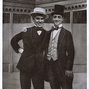 Charlie Chaplin and friend
