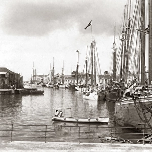 Harbour and ships, Bridgetown, Barbados, West Indies