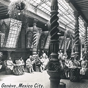 Interior of Hotel Geneve, Mexico City, Mexico