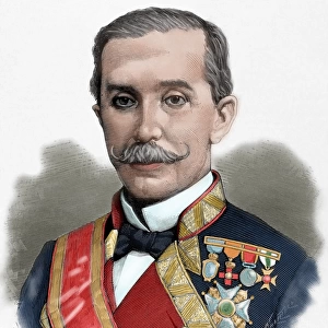 Juan Bautista Antequera Bobadilla (1824-1890). Colored engra